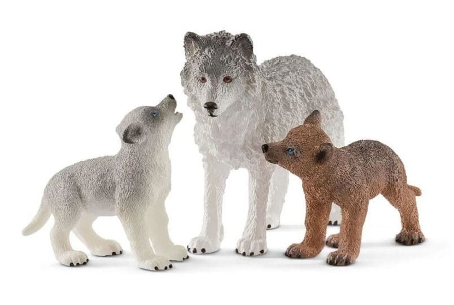 Schleich Mama Loba Con Cachorros Schleich 42472 - Granjas Y Animales Animales Del Bosque