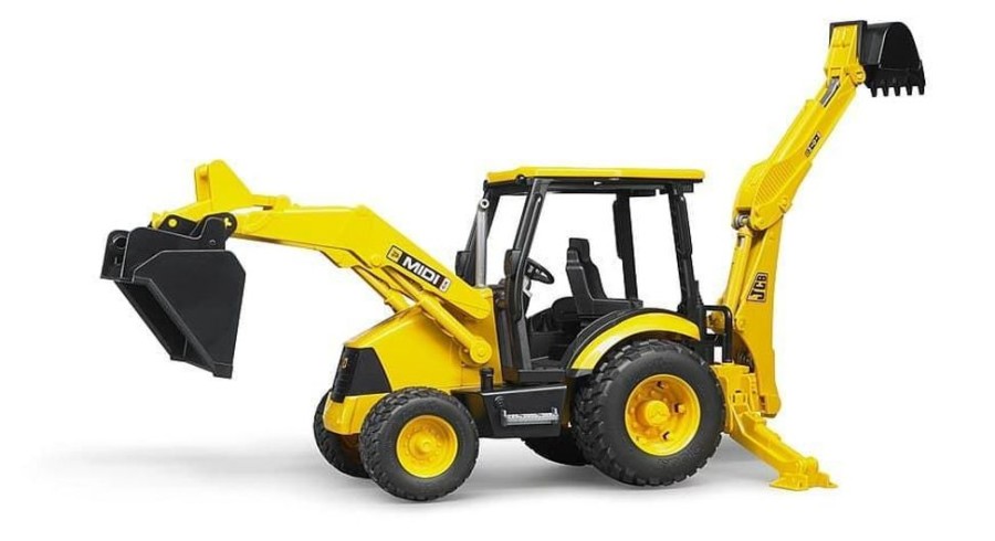 Bruder Pala Cargadora De Juguete Mixta Jcb Midi Cx- Escala 1:16 Bruder 02427 Excavadoras Bruder