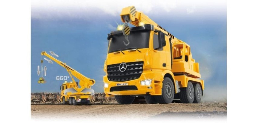 Jamara Camion Grua Pesado De Juguete Radiocontrol 1:20 Mercedes - Benz Arocs 2,4Ghz | Jamara Camiones Rc