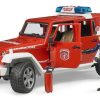 Bruder Coche De Bomberos Jeep Wrangler + Accesorios De Juguete.- Escala 1:16 Bruder 02528 Vehiculos De Emergencia Bruder