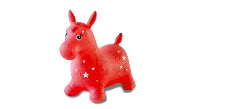 Jamara Caballo Rojo Hinchable Saltarin De Juguete(Jamara) Primera Edad