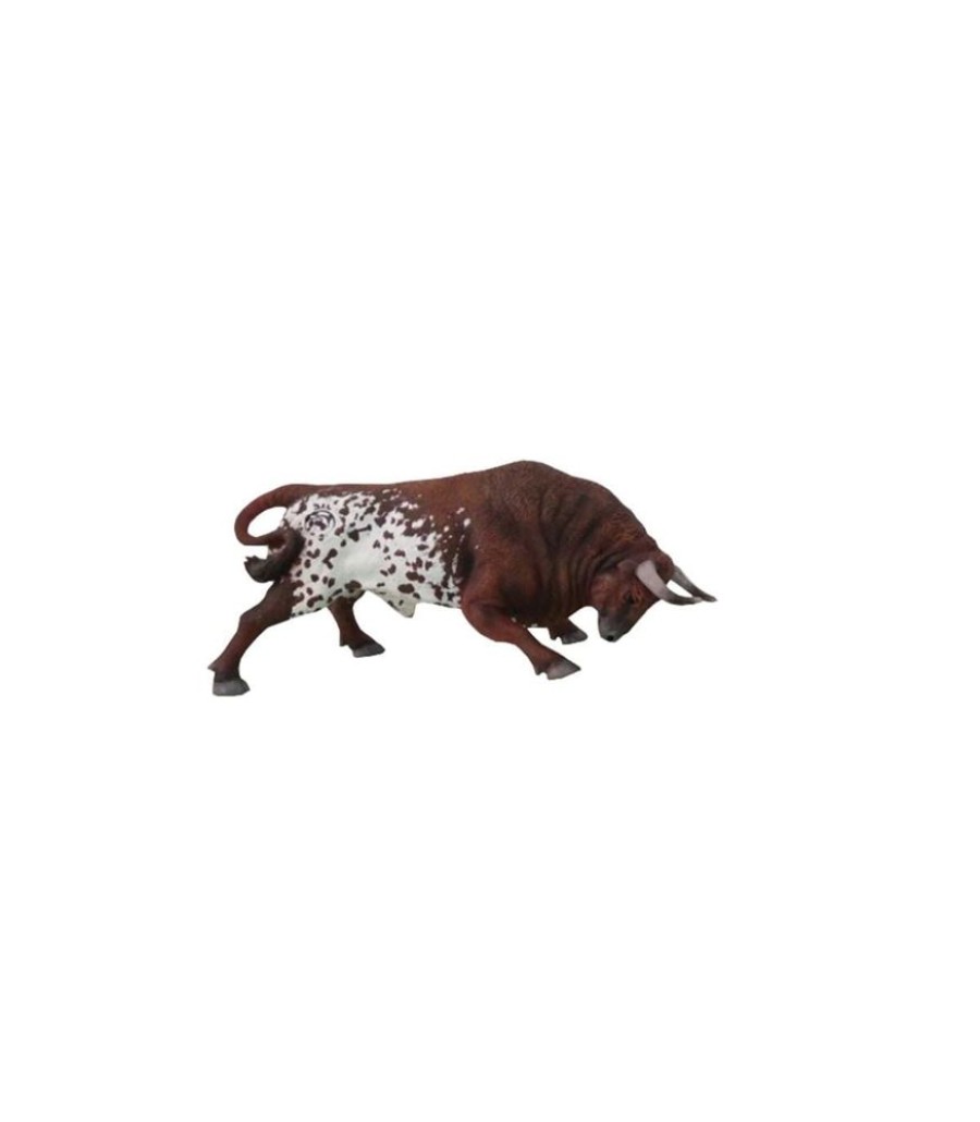 COLLECTA Toro Bravo Salinero Embistiendo De Juguete | Collecta Animales De Granja