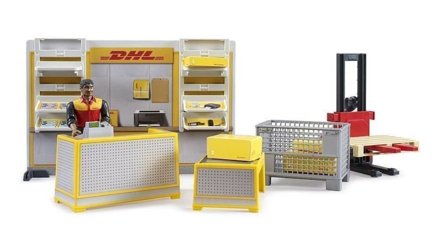 Bruder Tienda Dhl De Juguete De Bruder 62251 - Juguetes Bruder Accesorios Bruder