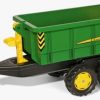 Rolly Toys Remolque John Deere De 2 Ejes Basculante Para Tractor De Pedales Rolly Toys 12509 Excavadoras Y Remolques