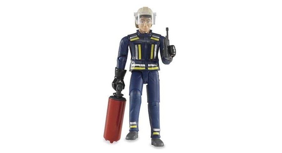 Bruder Bombero Con Accesorios De Juguete- Escala 1:16 Bruder 60100 Vehiculos De Emergencia Bruder