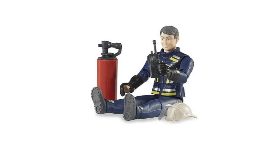 Bruder Bombero Con Accesorios De Juguete- Escala 1:16 Bruder 60100 Vehiculos De Emergencia Bruder