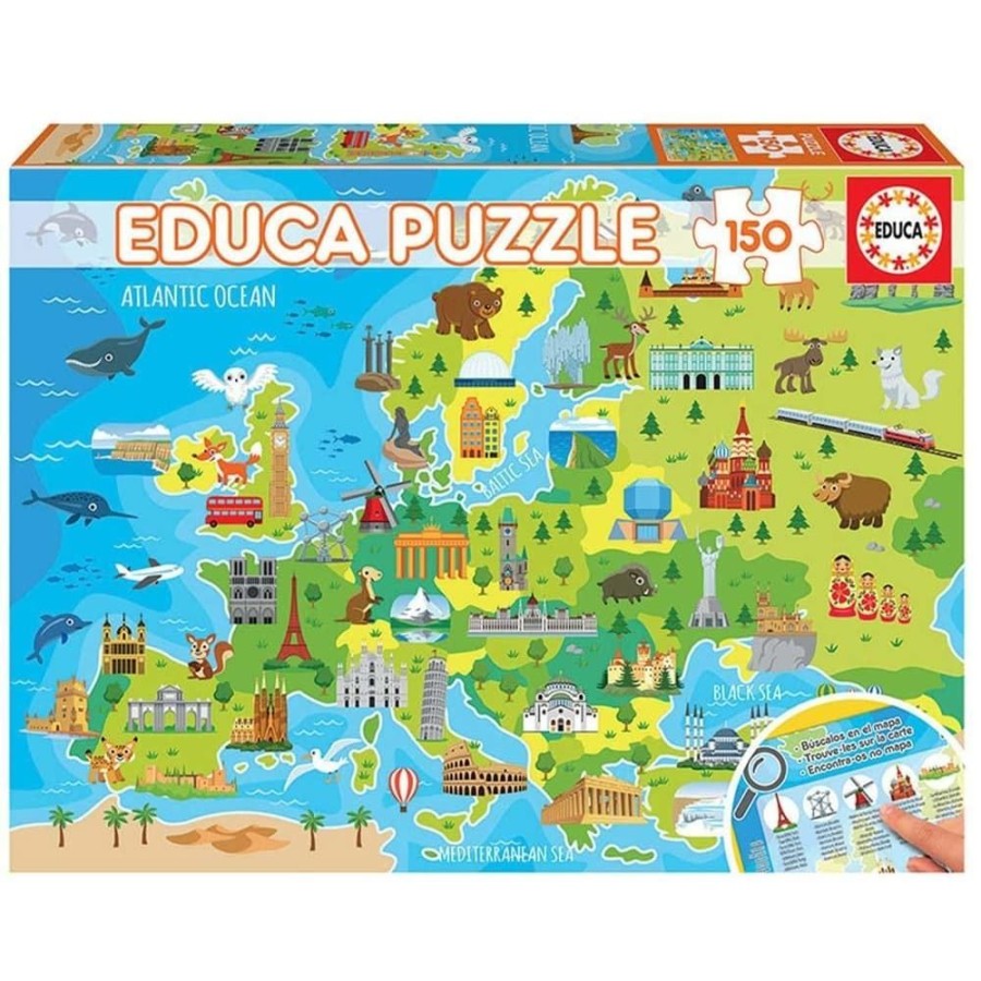 Educa Puzzle Infantil Mapa Europa 150 Piezas Educa Puzzles