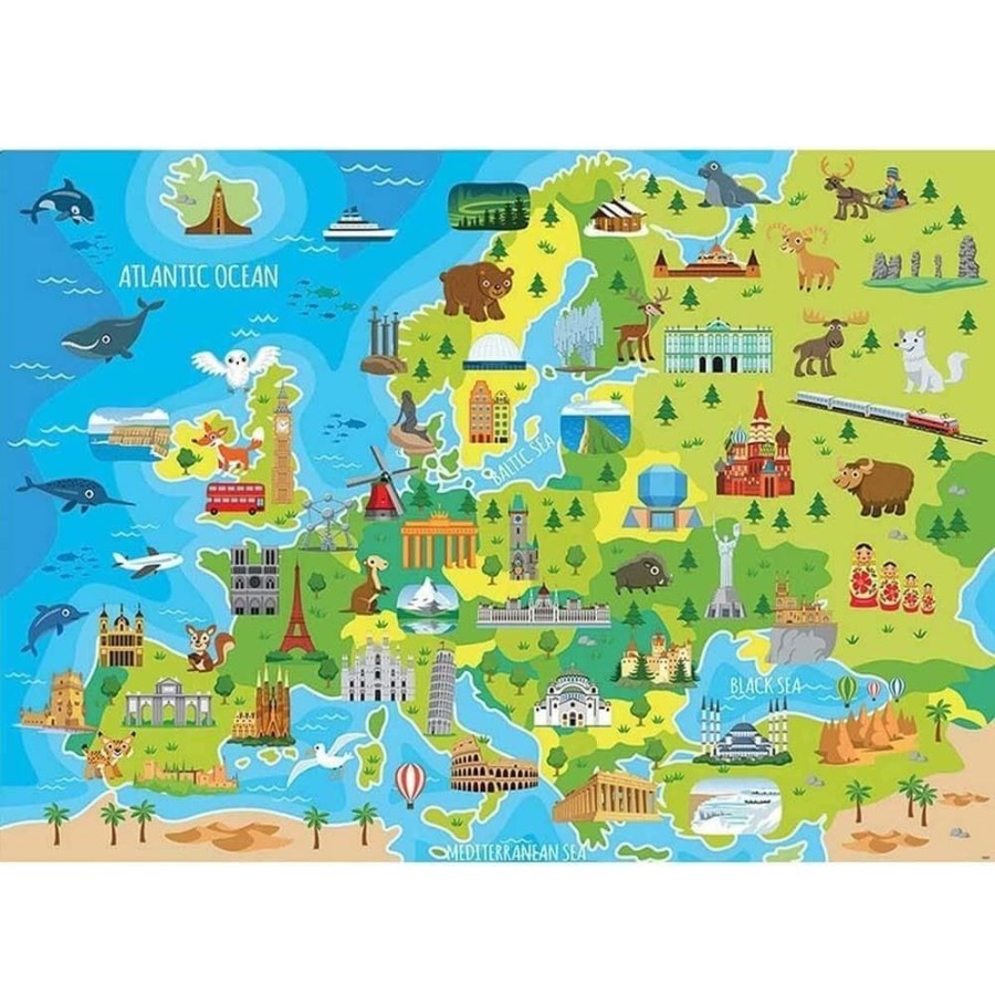 Educa Puzzle Infantil Mapa Europa 150 Piezas Educa Puzzles