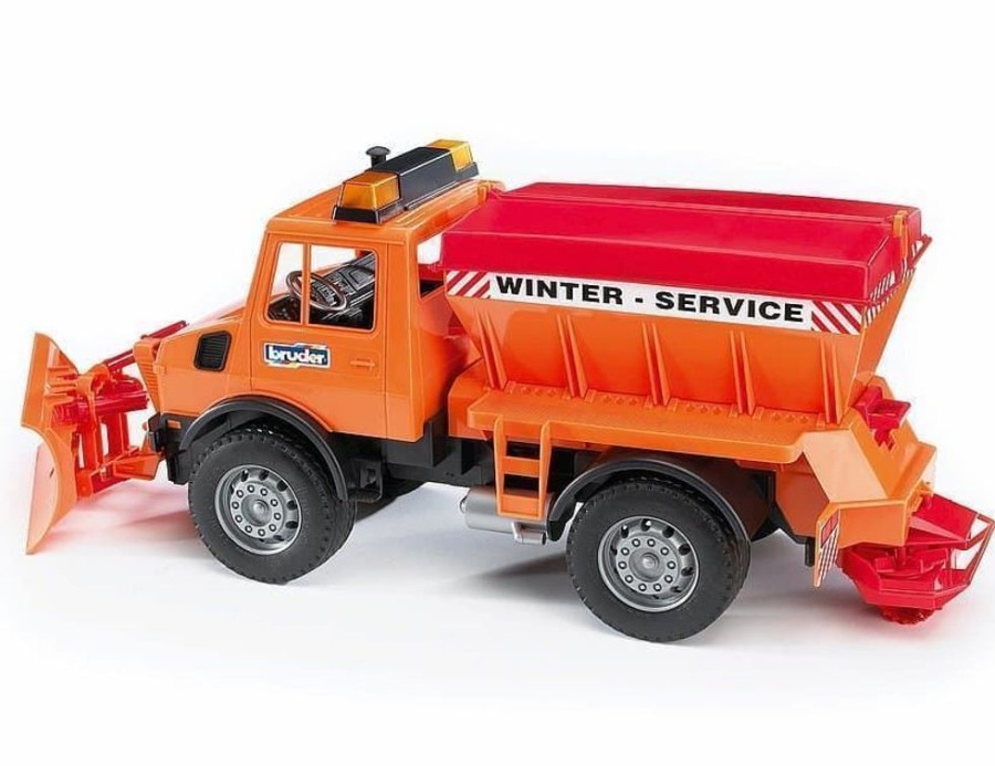 Bruder Camion Quitanieves De Juguete Unimog Mb- Escala 1:16 Bruder 02572 Vehiculos De Emergencia Bruder