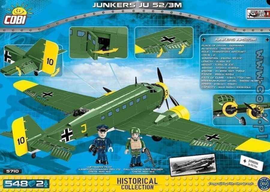 Cobi Avion Junkers Ju52 / 3M Cobi 5710 (548 Piezas) - Hobby Bloques Construccion Juguete