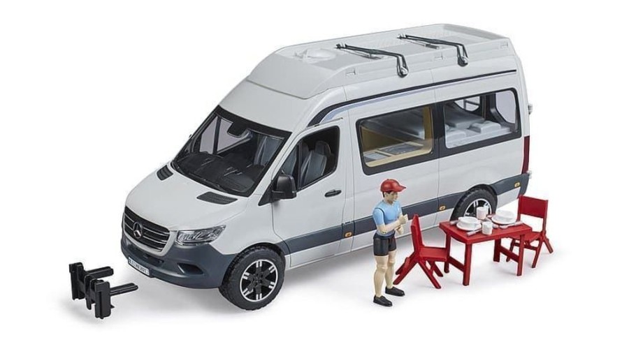 Bruder Furgoneta Camper Mb Sprinter Con Conductor De Juguete Bruder 02672 Coches Bruder