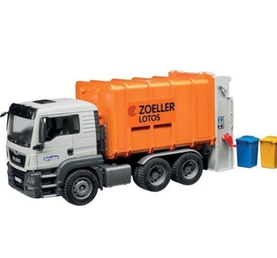 Bruder Camion De Basura De Juguete Man Tgs.- Escala 1:16 Bruder 03762 Camiones Bruder