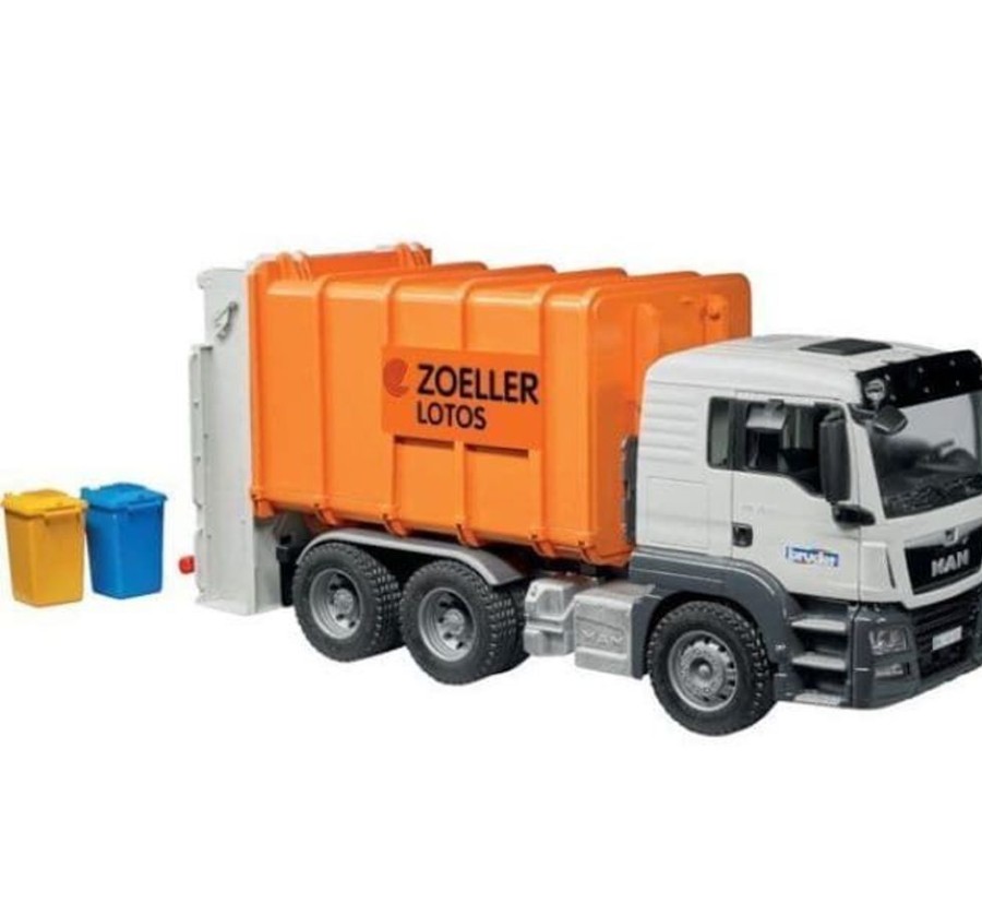 Bruder Camion De Basura De Juguete Man Tgs.- Escala 1:16 Bruder 03762 Camiones Bruder