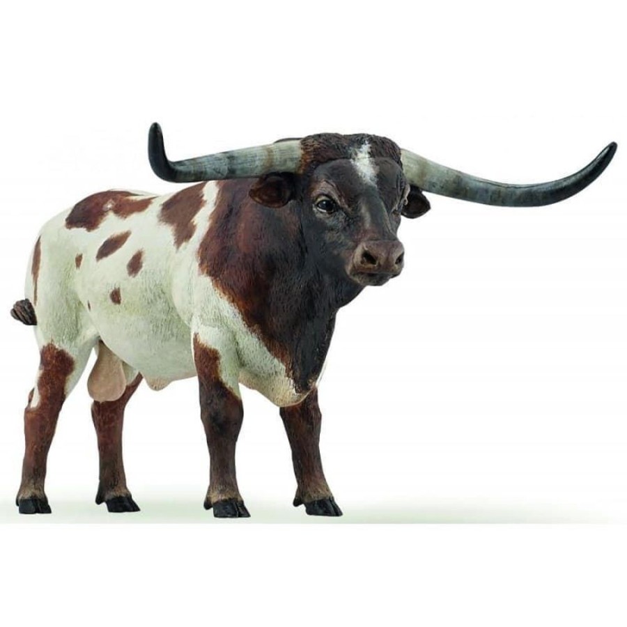 Papo Toro Longhorn De Juguete Papo 51156 - Granjas Y Animales Animales De Granja