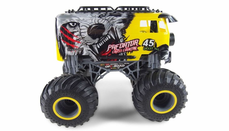 Busto juguetes Crazy Bus Monster Truck 1:16 Rtr Amarillo | Busto Juguetes Coches Rc