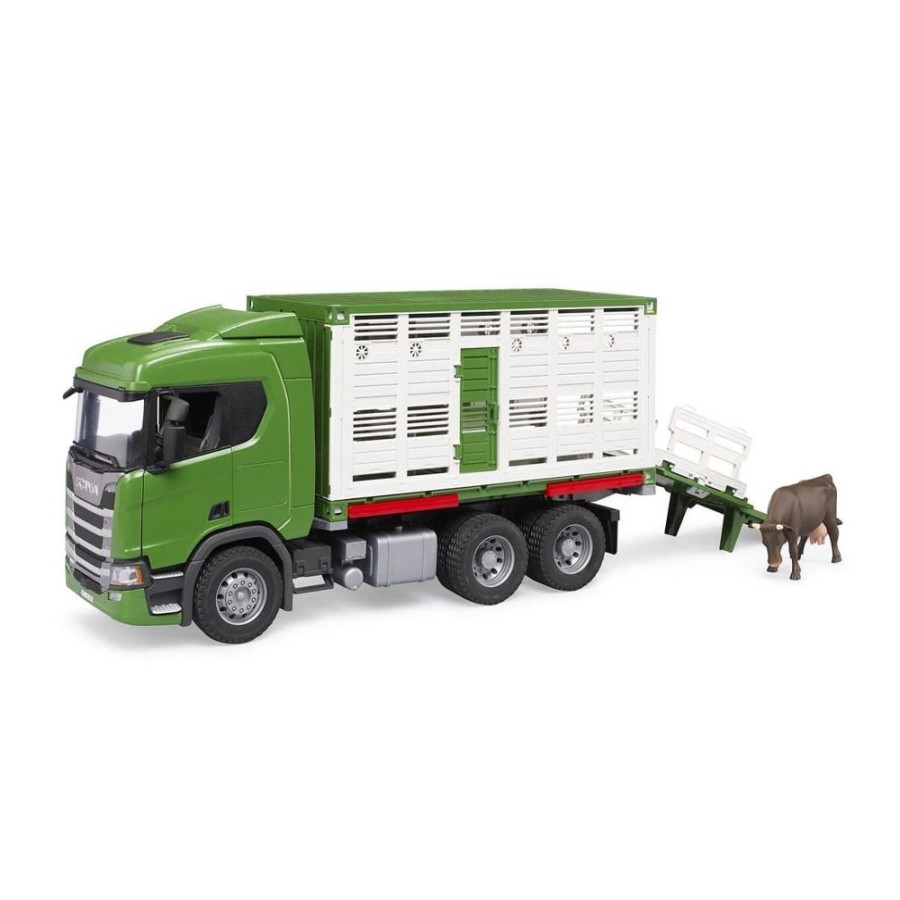 Bruder Camion De Ganado Scania 560R Con Vaca Bruder 03548 Novedades Bruder 2023