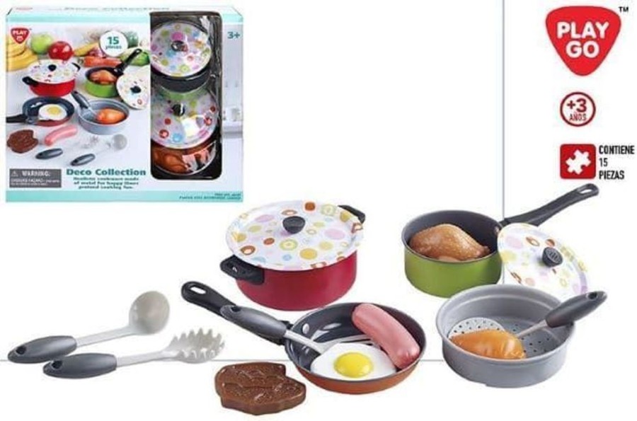 COLORBABY Set Cocina Metalico 15 Piezas | Colorbaby - Otros Juguetes Otros Juguetes