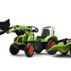 Falk Tractor De Pedales Claas Arion 430 Con Pala Y Remolque De Juguete Falk 1040Am De 3 A 7 Anos