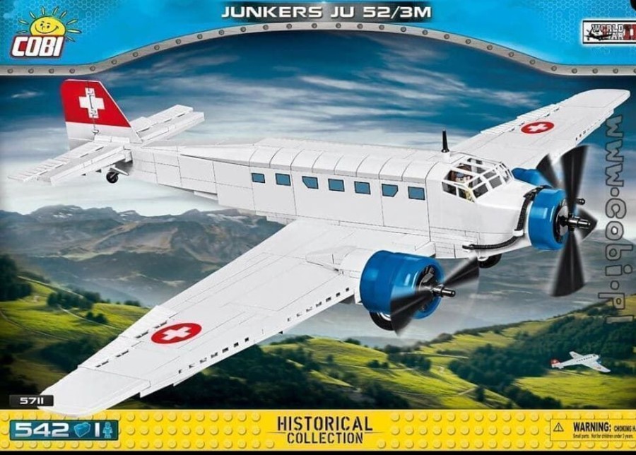 Cobi Avion Junkers Ju52 / 3M - Version Civil Cobi 5711 (542 Piezas) Bloques Construccion Juguete