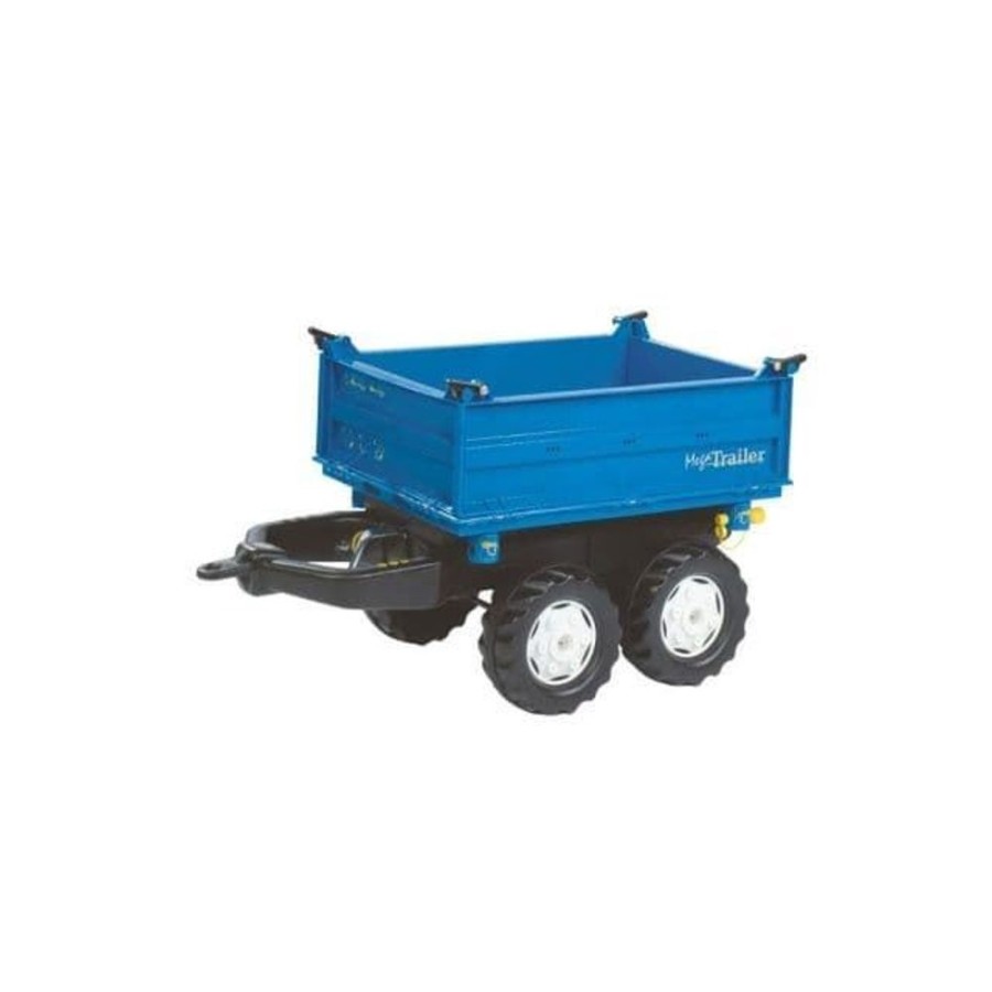 Rolly Toys Remolque Megatrailer Azul Dos Ejes Rolly Toys 12110 Excavadoras Y Remolques