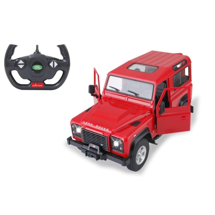 Jamara Coche De Juguete Land Rover Defender Rojo Radio Control 1:14 403134 | Jamara Tractores Rc