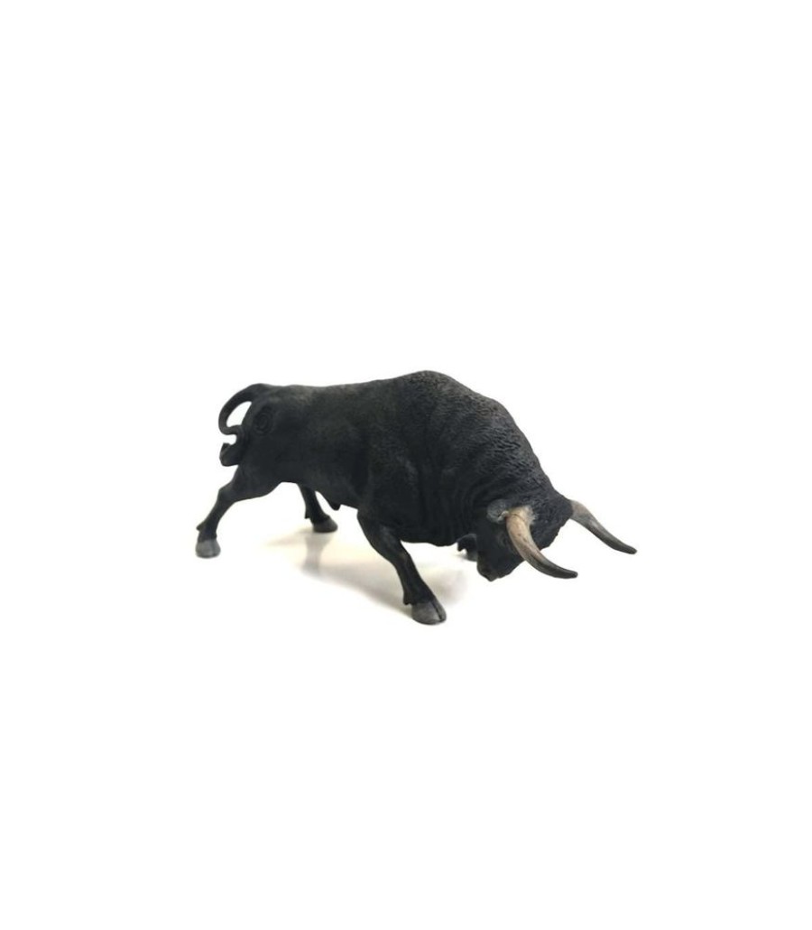 COLLECTA Toro Bravo Negro Zaino Embistiendo De Juguete | Collecta Animales De Granja