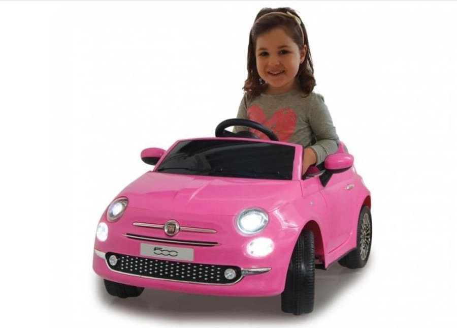 Jamara Coche Fiat 500 A Bateria 12V De Juguete Rosa 460443 | Jamara Coches Electricos Ninos