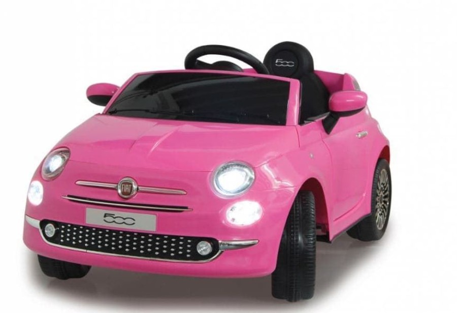 Jamara Coche Fiat 500 A Bateria 12V De Juguete Rosa 460443 | Jamara Coches Electricos Ninos