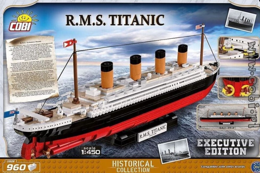 Cobi Rms Titanic 1: 450 - Edicion Ejecutiva Cobi 1928 (960 Piezas) Bloques Construccion Juguete