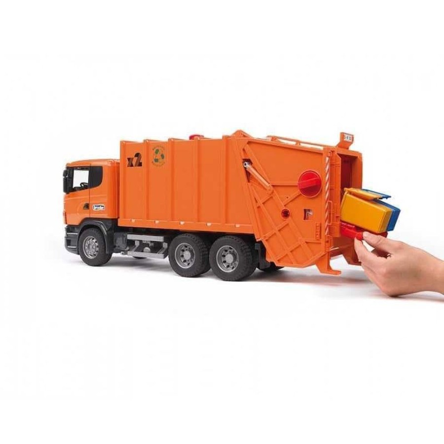 Bruder Camion De Basura De Juguete Scania- Escala 1:16 Bruder 03560 Vehiculos De Emergencia Bruder