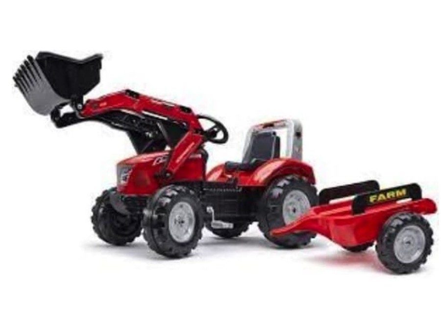 Falk Tractor De Pedales Mc Cormick Con Pala Y Remolque Falk 3020Am De 3 A 7 Anos