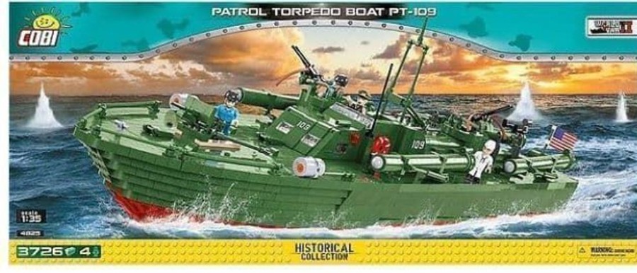 Cobi Barco Torpedo Patrulla Pt-109 Cobi 4825 (3726 Piezas) Bloques Construccion Juguete