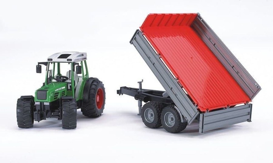 Bruder Tractor De Juguete Fendt 209 S Con Remolque- Escala 1:16 Bruder 02104 Tractores Bruder