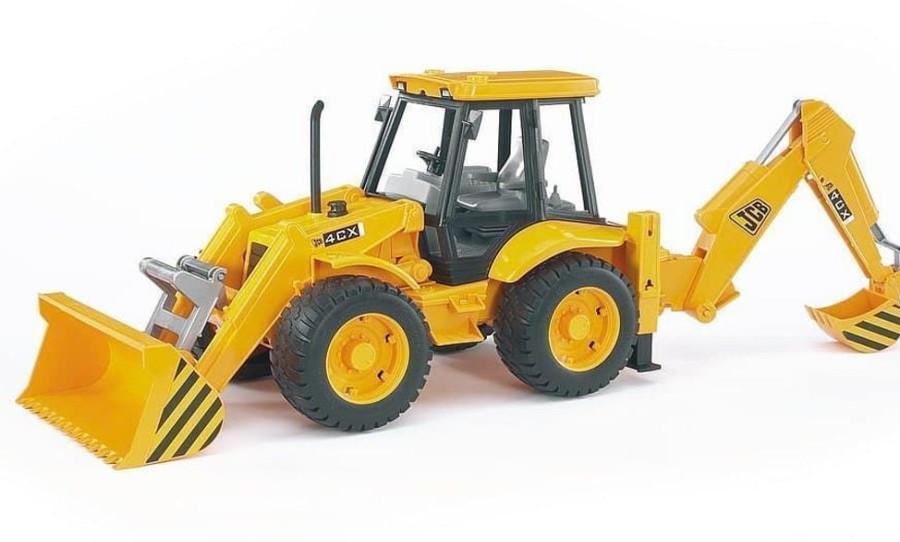 Bruder Pala Cargadora De Juguete Mixta Jcb 4Cx- Escala 1:16 Bruder 02428 Excavadoras Bruder