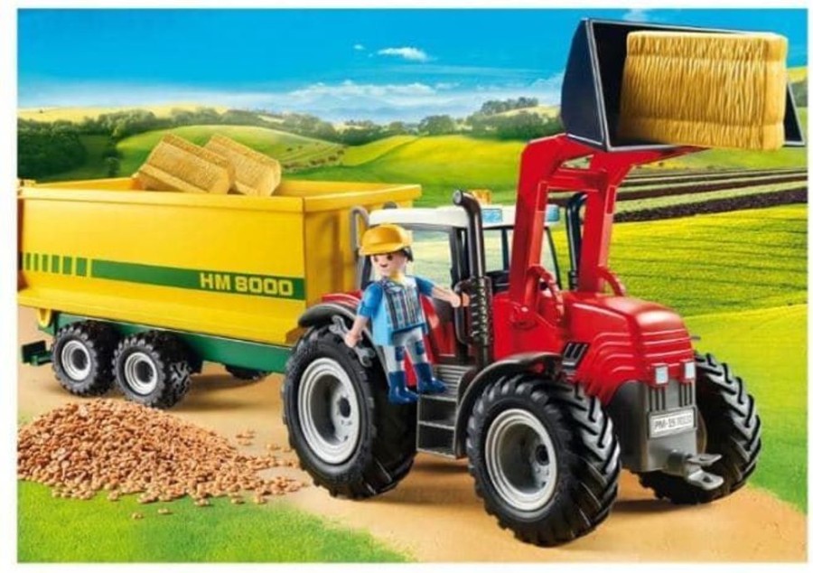 Playmobil Tractor Con Remolque Playmobil 70131 - Hobby Playmobil Juguetes