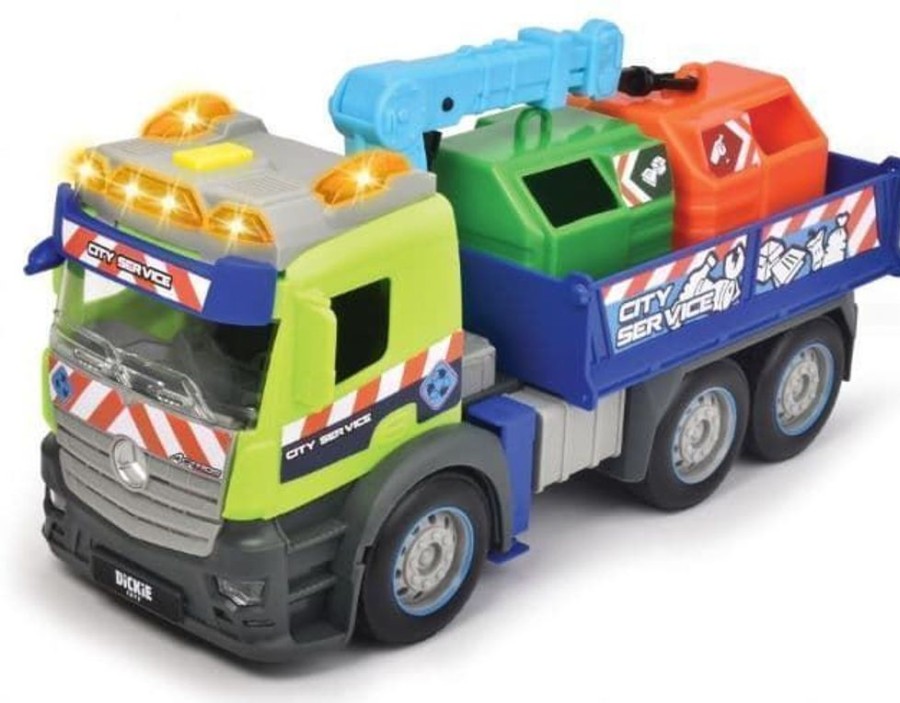 Dickie Toys Camion Mercedes Reciclaje Con Luz Y Sonido 26 Cm | Dickie Toys Primera Edad