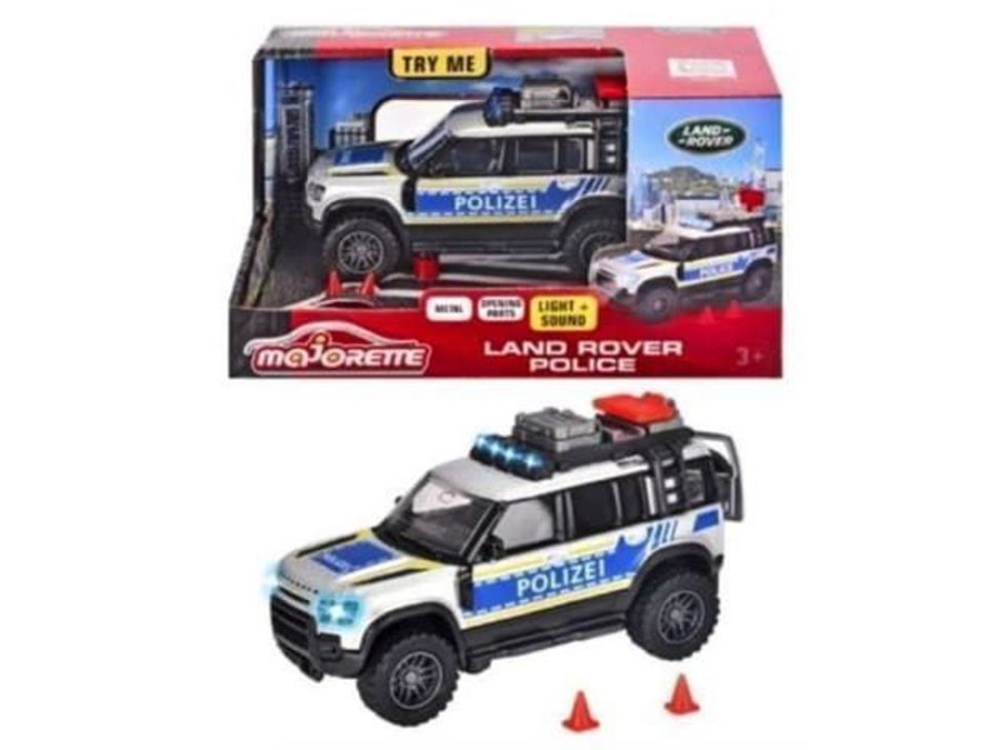 Majorette Coche Land Rover De Policia Con Luz Y Sonido Metal 12,5Cm | Majorette Otros Juguetes