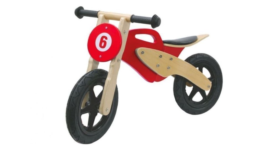 Jamara Bicicleta En Madera Moto Rojo De Juguete | Jamara Correpasillos