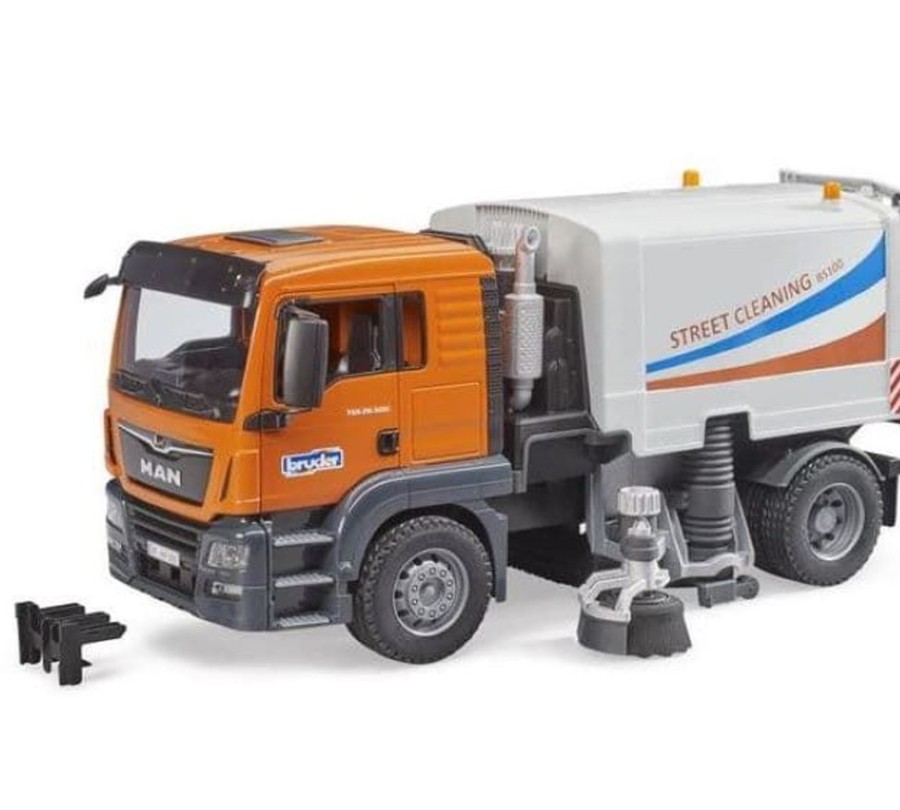 Bruder Camion Man Limpieza De Carreteras De Juguete Bruder 1:16 03780 Camiones Bruder