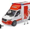 Bruder Ambulancia De Bruder 02676 - Juguetes Bruder Vehiculos De Emergencia Bruder