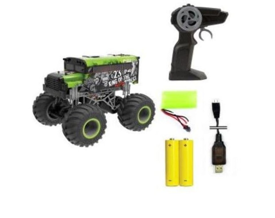 Busto juguetes Monster Truck Radio Control King Verde 1:16 | Busto Juguetes Coches Rc