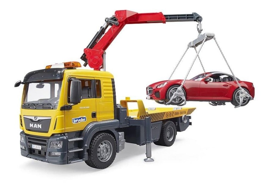 Bruder Camion Grua Man Tgs Con Roadst Escala 1:16 Bruder 03750 Camiones Bruder