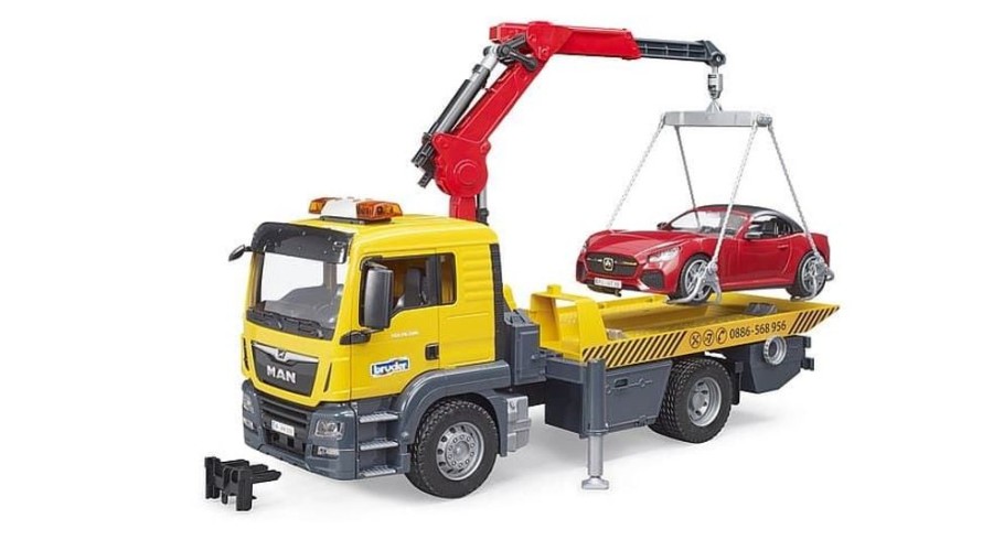 Bruder Camion Grua Man Tgs Con Roadst Escala 1:16 Bruder 03750 Camiones Bruder