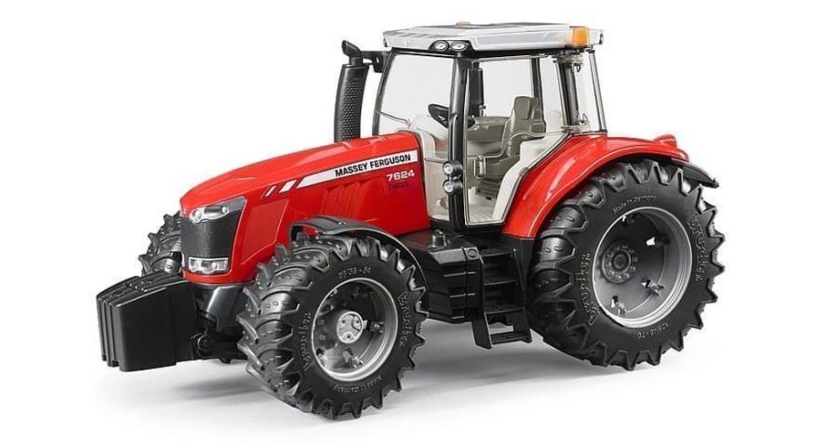 Bruder Tractor De Juguete Massey Ferguson 7624 - Escala 1:16 Bruder 03046 Tractores Bruder