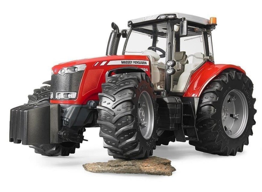 Bruder Tractor De Juguete Massey Ferguson 7624 - Escala 1:16 Bruder 03046 Tractores Bruder