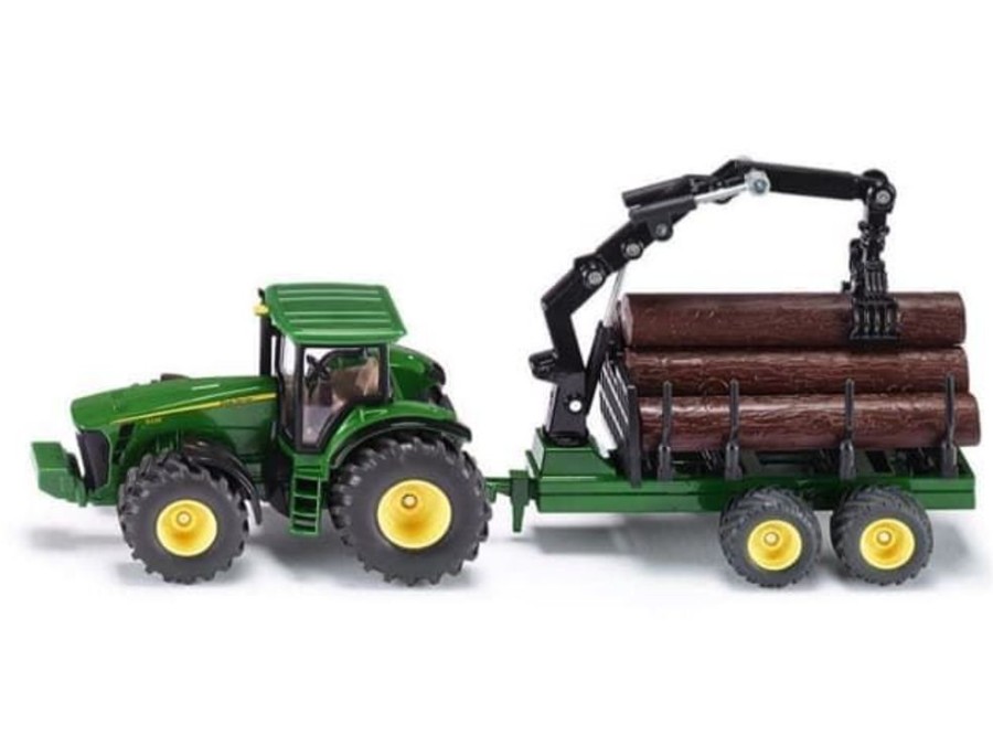 Siku Tractor Con Remolque Forestal De Juguete Esc 1:50 Siku 1954 Escala 1:50