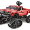 Busto juguetes Pick Up Con Ruedas Y Cadenas Con Camara Wifi Radiocontrol 1:16 Rojo | Busto Juguetes Coches Rc