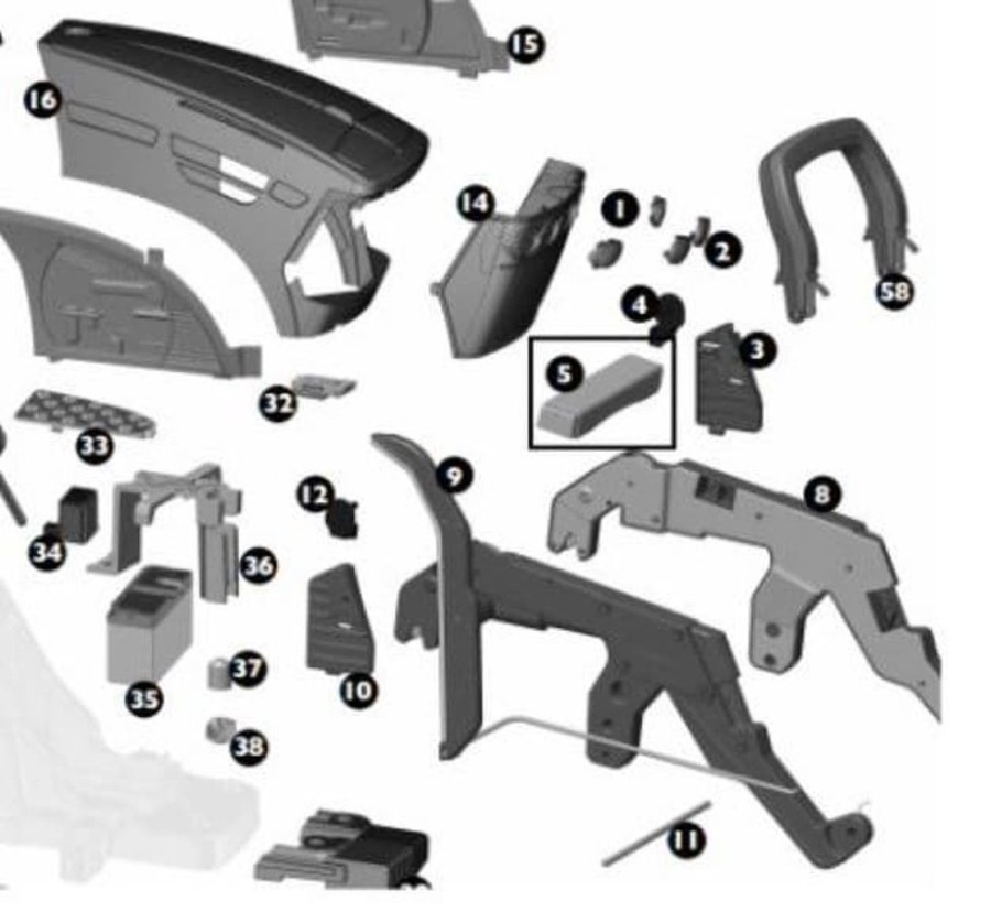 Peg Perego Soporte De Union Para Pala Delantera Tractor De Bateria John Deere De Peg Perego Recambios Peg Perego