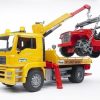 Bruder Camion Grua De Juguete Man + Todoterreno- Escala 1:16 Bruder 02750 Camiones Bruder