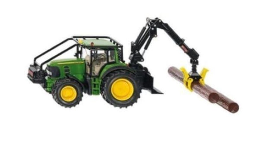 Siku Miniatura Tractor Forestal John Deere 7530 Con Brazo Ritter Y 4 Troncos | Siku Escala 1:32